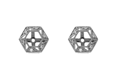 B045-90737: EARRING JACKETS .08 TW (FOR 0.50-1.00 CT TW STUDS)