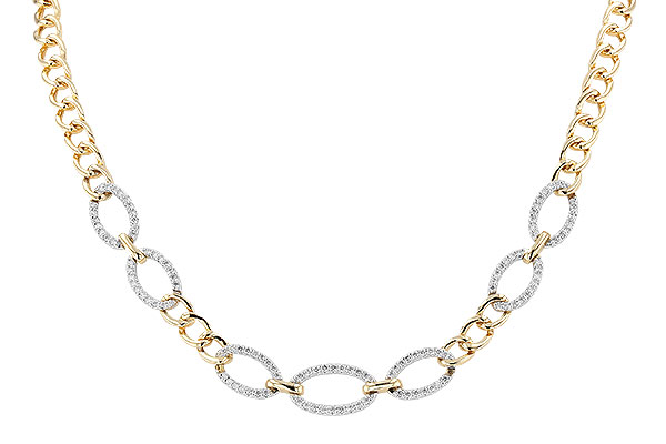K319-48036: NECKLACE 1.12 TW (17")(INCLUDES BAR LINKS)