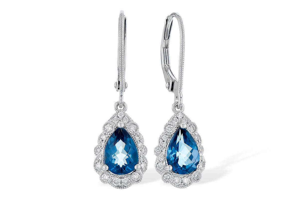 F318-62627: EARR 1.48 TW LONDON BLUE TOPAZ 1.63 TGW