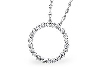 H318-60727: NECKLACE .50 TW