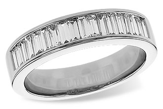 K320-37154: LDS DIA WED RG .70 TW BAGUETTES